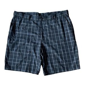 PGA TOUR Men’s Golf Walking Summer Shorts Size 40 Black White Gray Plaid